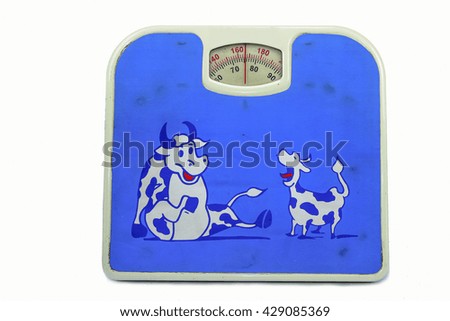 Weight Scale Isolated on white background 