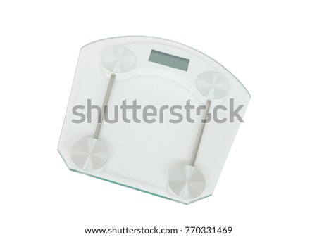 Weight scale isolated on a white background