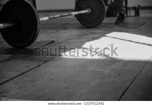 Weightlifting,
sport, strength and endurance, thirst for victory, championship,
training, people at the border of opportunity, iron, bars and
dumbbells, podium for the
performance