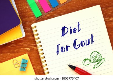 Weightloss Concept About Diet For Gout With Phrase On The Page.