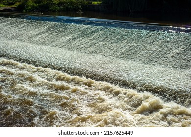 A Weir On The River Severn, Shrewsbury, Shropshire