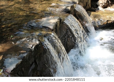Weirs with water from the Chalma public park