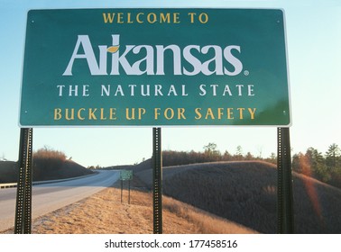 Welcome To Arkansas Sign