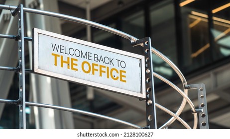 Welcome Back Office Sign Stock Photo 2128100627 | Shutterstock