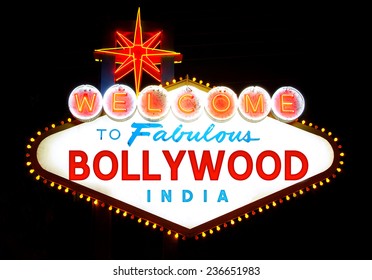 Welcome To Bollywood Sign