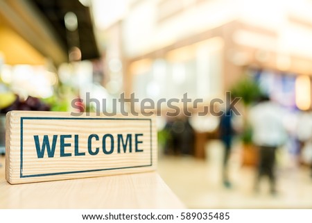 Welcome, Business Concept