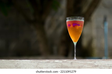 A Welcome Drink Of Fruit Juice For Guests Who Visit And Relax During The Holidays.