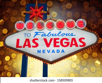 Welcome Fabulous Las Vegas Sign Night Stock Photo 158509805 | Shutterstock