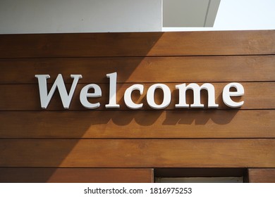 Welcome Greeting Main Gate Stock Photo (Edit Now) 1816975253