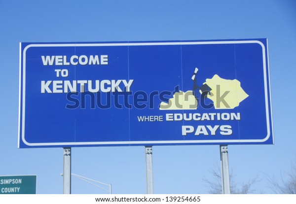 Welcome Kentucky Sign Stock Photo (Edit Now) 139254665