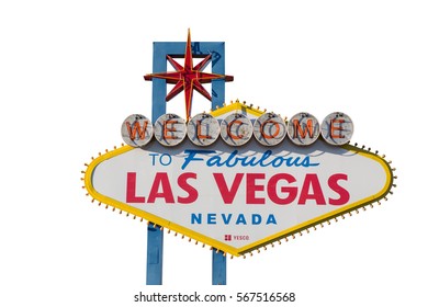 Welcome Las Vegas Sign Isolated On Stock Photo 567516568 | Shutterstock