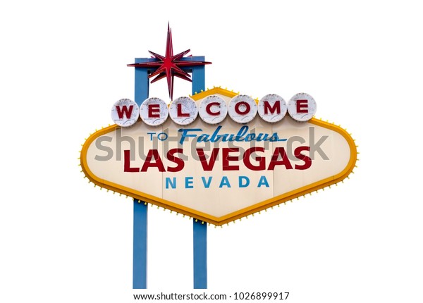 Welcome Las Vegas Sign White Background Stock Photo 1026899917 ...