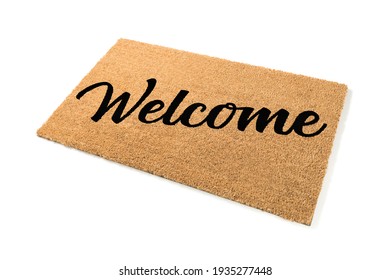 Welcome Mat Isolated On White Background.
