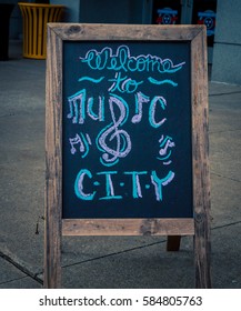 Welcome To Music City Sign