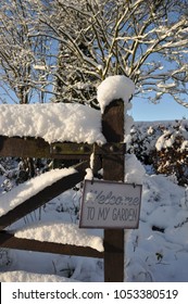 Welcome To My English Cottage Garden It Is Covered In Snow