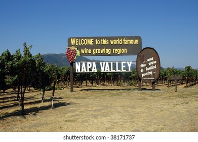 Welcome To Napa Valley California Sign