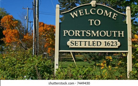 Welcome to Portsmouth New Hampshire Sign