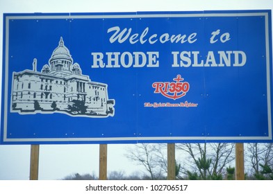 Welcome To Rhode Island Sign