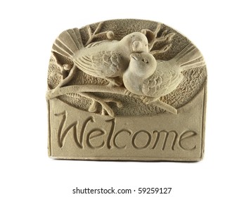 Welcome Sigh Made Form Stone