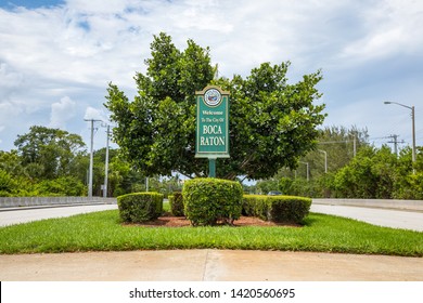 Welcome Sign City Of Boca Raton