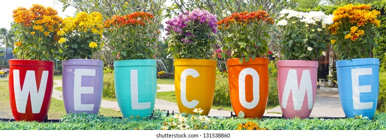 4,443 Welcome flower pots Images, Stock Photos & Vectors | Shutterstock