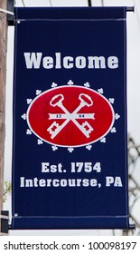 Welcome sign in Intercourse, PA - Shutterstock ID 100098197