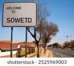 Welcome sign in Soweto, South Africa.