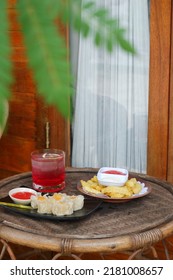 Welcome Snack Served To Customers Of A Beachfront Hotel.