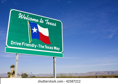 Bienvenue au panneau routier du Texas.
