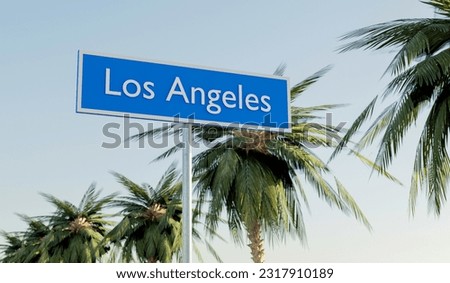 Welcoming Road Sign of Los Angeles