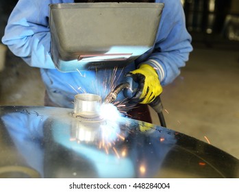 Welderweldingargon Weldinggas Welding Stock Photo 448284004 | Shutterstock