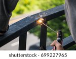Welding with electric welding machine