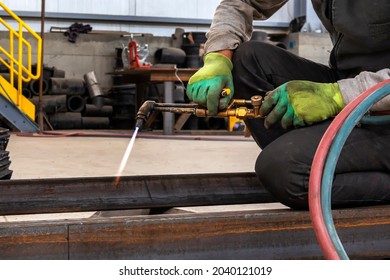 Welding, or gas welding in the U.S. and oxy-fuel cutting are processes that use fuel gases and oxygen to weld and cut metals, respectively. - Powered by Shutterstock