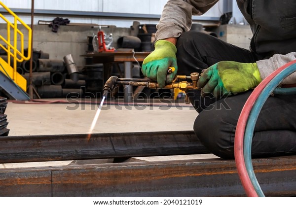 Welding, or gas welding in the U.S. and\
oxy-fuel cutting are processes that use fuel gases and oxygen to\
weld and cut metals,\
respectively.