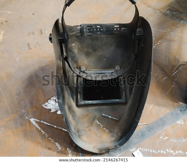 welding helmet for welder in industrial work in\
machanical work.