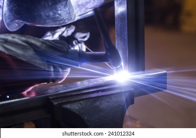 Welding Steel Using TIG Welder.