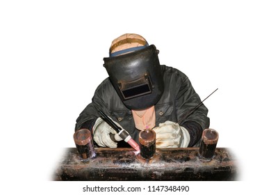 155 Tig Welder With Welding Gloves Isolated Images, Stock Photos ...