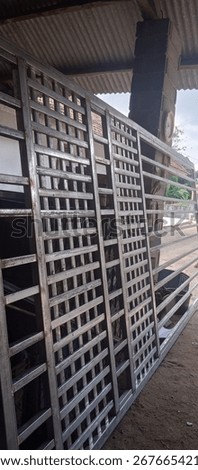 a welding workshop with various kinds of welding work such as fences, gates, kitchen sets, etc.