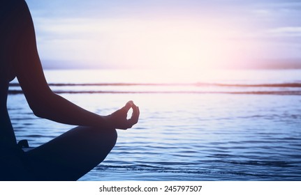 well being concept, yoga background