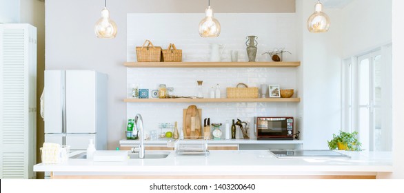 Well Organized Kitchen Concept. Modern Interior.