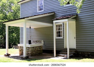 Well At The Rear Of A House At New Echota Cherokee Capital, Calhoun, Georgia, USA, 26.05.2016 