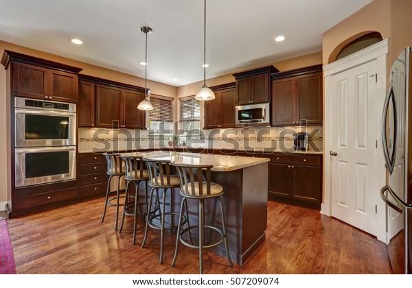 Well Remodeled Kitchen Room Interior Dark Stock Photo Edit Now