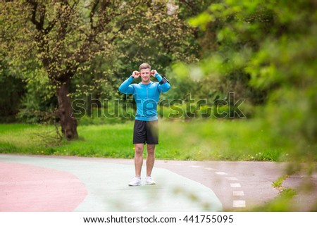 Well-built man