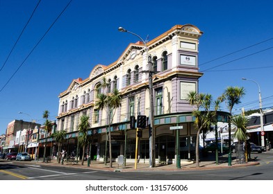 WELLINGTON - FEB 28: An Old Preserved Building In Newton,Wellington NZ On February 28 2013.Wellington City Council 10 Years Plan Allowed Some Old Areas In The City To Evolve Into More Vibrant Places.