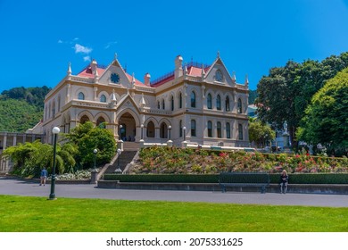 WELLINGTON, NEW ZEALAND, FEBRUARY 9, 2020: Parliamentary Library in Wellington, New Zealand