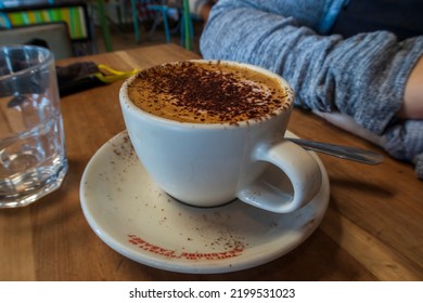 Wellington, New Zealand - January 16, 2022: A Coffee From Seashore Cabaret In Petone, New Zealand