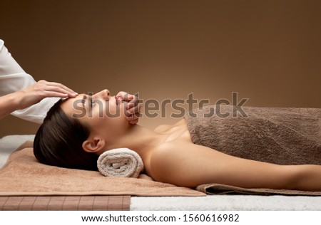 Image, Stock Photo acupressure Face Healthy