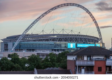 Wembley, England -September 25, 2016 - Exterior of Wembley Stadium During Early Summers Evening