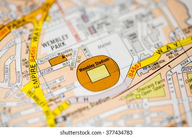 Wembley Stadium London Uk Map 260nw 377434783 