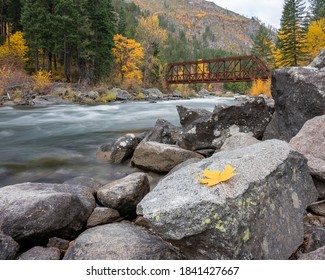 Wenatchee River In Leavenworth, Washington